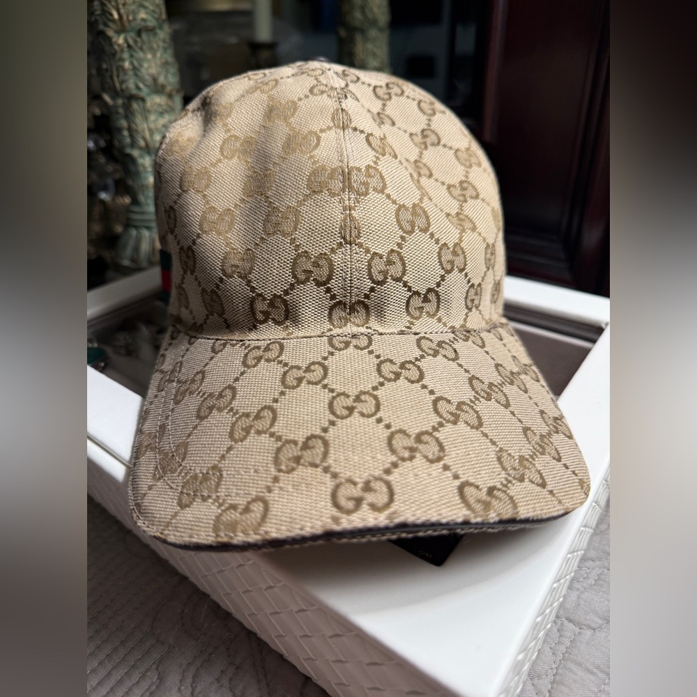 Gucci Brown GG Monogram Hat